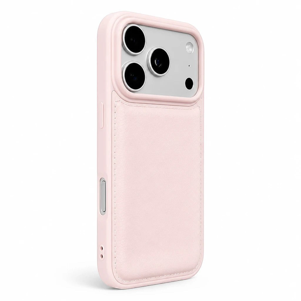 My Store pastel pink protective smartphone case with a slim profile and raised camera bezel for enhanced protection.